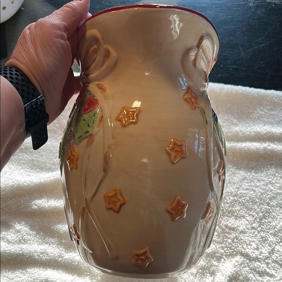 Pfaltzgraff Crafty Christmas Large Pitcher 10" - Picture 5 of 7